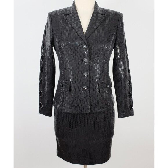 St. John | Jackets & Coats | St John Couture Evening Marie Gray Sz 2 ...